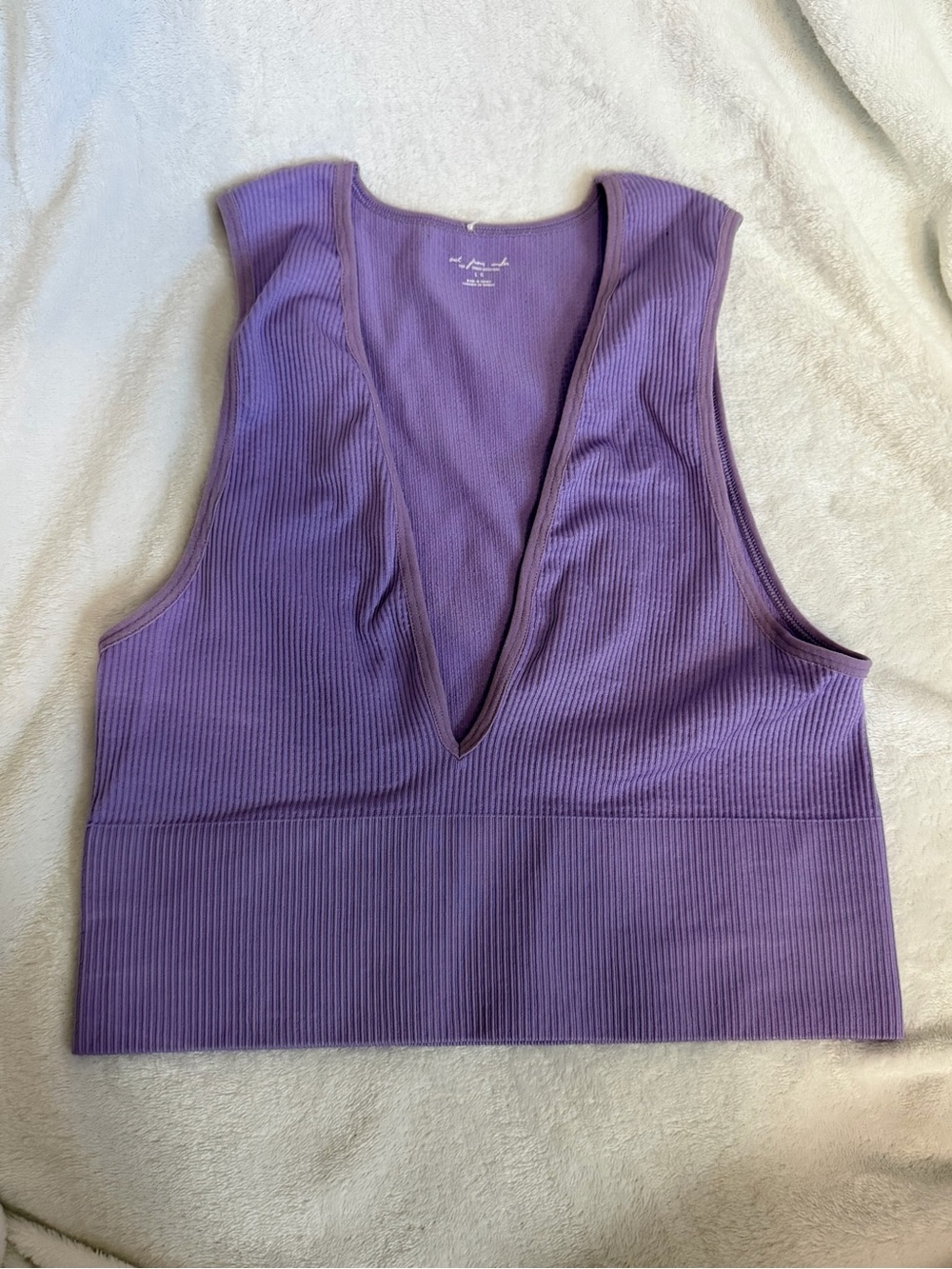 Out From Under - Urban Outfitters ribbed deep V top